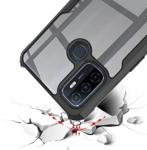 Image of SHINESTAR Back Cover for Oppo A53 (Hard|PC and TPU|Black)