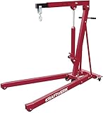 KRAFTWERK Motorkran | Mobiler Werkstattkran 1 t | Zusammenlegbarer Motorheber | Kran für Schwere Gegenstände, Montage und Reparatur | Niedrige Unterfahrhöhe | KRAFTWERK Mobilkran Art. Nr. 401.010.001