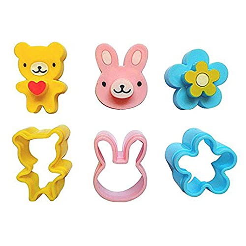 Moldes de pastel sándwich pan molde dibujos animados de silicona bricolaje para galletas tostadas herramienta 3pcs, cortador de galletas