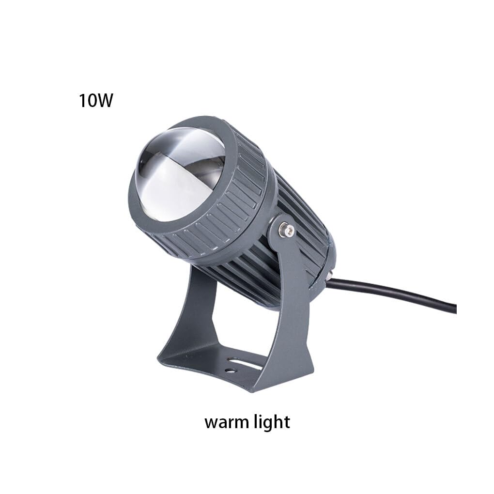 Ailan Faretti a LED a Lunga Durata per Prestazioni durevoli e affidabili Proiettore a LED per Esterni in Metallo Impermeabile e antiruggine, Luce Calda