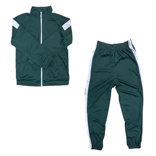 Carnavalife Disfraz de Cosplay de Película Juego de Calamar para Niños y Adultos (Traje Verde Niño, 5-6 AÑOS)