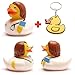 Duckshop I Badeente Ärztin inkl. Quietscheentchen-Schlüsselanhänger im Set I L8,5cm I Quietscheente I Geschenk für Mediziner I Präsent Sammler