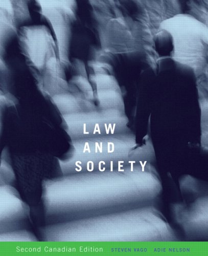 Law and Society, Second Canadian Edition 0132016893 Book Cover
