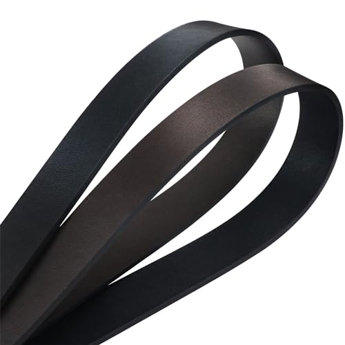 maikun Mens Dress Leather Belt, 1.3'' Width Casual Black Belt for Men4