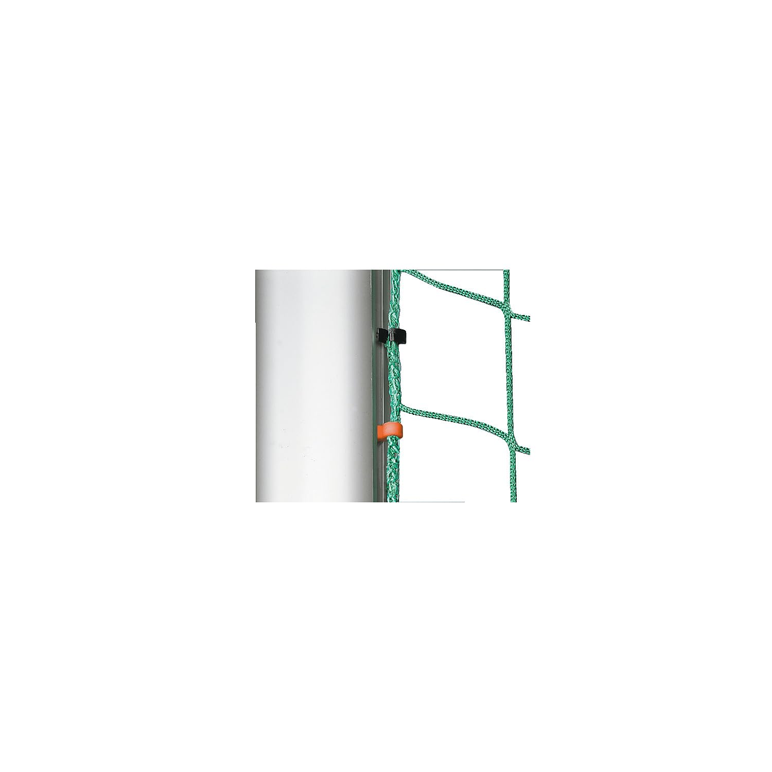 Sport-Thieme Netzhalter für alle gängigen Torgrößen | 10 Stück | Aufnahme von Randschnüren bis 12 mm | 28x8x24 mm | Kunststoff | Schwarz