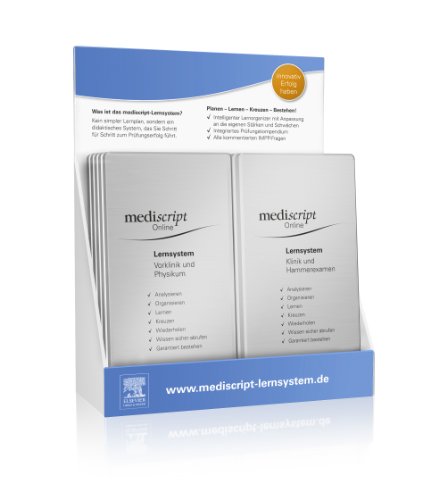 Preisvergleich Produktbild Aufsteller mediscipt online plus Lernsystem