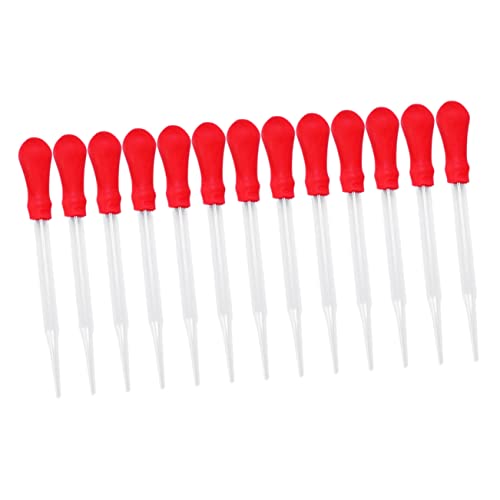 CIYODO 13Pcs Glass Pipette Dropper Portable Transfer Droppers for Liquid Measurement School and Home Experiments