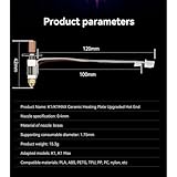 Upgrade K1 Max Ceramic Heating Block Kit Removable Heat Core Bimetal Heatbreak Hotend kit High Temperature Rapid Printing Compatible with Creality K1 / K1 MAX/CR-M4 3D Printer Accessories - Image 6