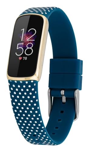 Dabney Lee Dottie Blue Silicone Band for Fitbit® Luxe
