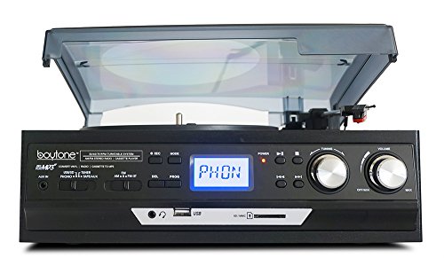 image for Boytone BT-17DJB 3-speed Stereo Turntable, 2 Built in Speakers Digital