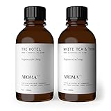 AromaTech The Hotel & White Tea & Thyme Set | Aroma Diffuser Essential Oils Blend of The Hotel Peach