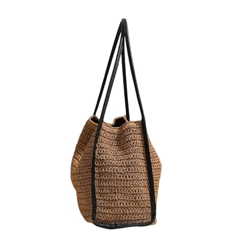 Sac de plage en paille anti-irritation grand format pour transporter tout votre été