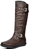 DREAM PAIRS Women's Trace Brown Faux Fur-Lined Knee High Winter Boots Size 8 M US