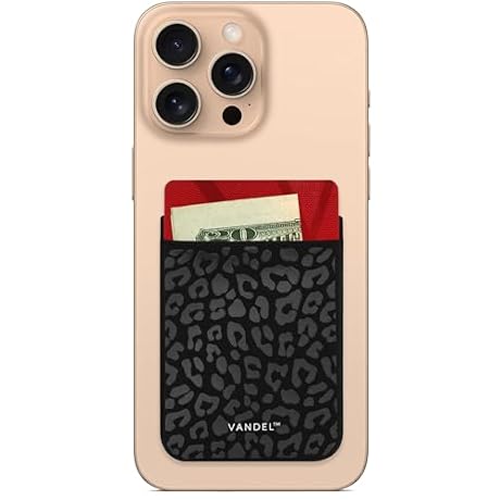 Vandel Stick-On Fabric Phone Wallet for Women, Cute Credit Card Holder
