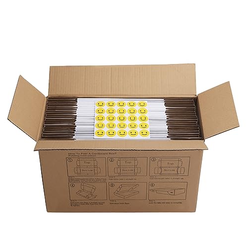 Image of RLAVBL 9x6x3 Shipping Boxes Set of 25, White Corrugated Cardboard Box for Packing, Mailing, Business