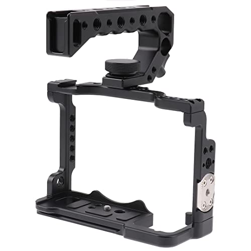 Image of A7 IV Cage Support, Hersmay Camera Cage with Top Handle for Sony A7 IV / A7S III Full Frame mirrorless Camera