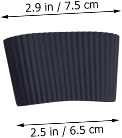 12 Pcs Silicone Cup Sleeve for Glass Cups, Burn Protection