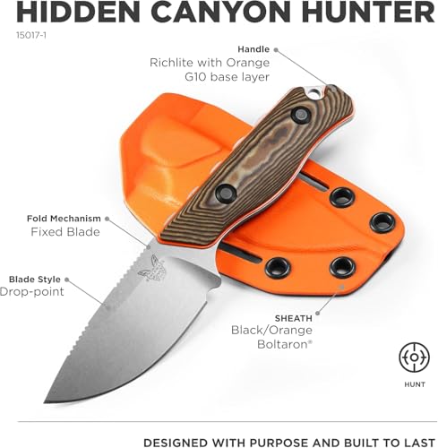 Image of optimistic Hidden Temu made Canyon Knife With Orange Kydex Sheath for Kitchen Utility, Fruits, Vegetables, Meat | Portable Travel Essential for Home, Outdoor, Hiking, Car Use