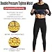 Sauna Suit for Men Weight Loss, Sweat Suits Men, Slimming Training Workout Body Shaper Sweat Long Sleeve Sauna Shirt Pants,2XL,Silver