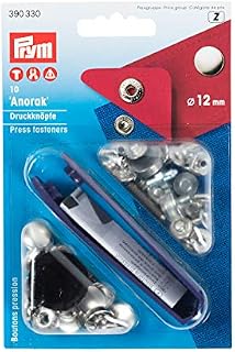 Prym - Prym anorak srebrny (12 mm) nie -SEW Pressenery - 1 kawałek