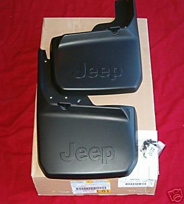 2007-2013 Jeep Wrangler Rear Deluxe Molded Splash Guards-Mopar OEM