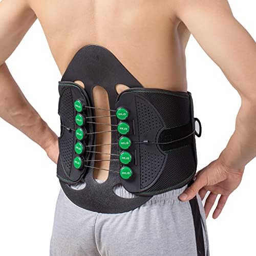 BraceAbility Lumbar Back Brace Adjustable SemiRigid