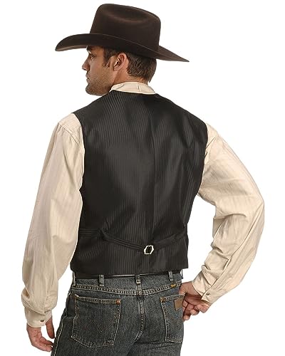 Scully Rangewear Men's Rangewear Notched Lapel Paisley Print Vest - Rw129 Brn3