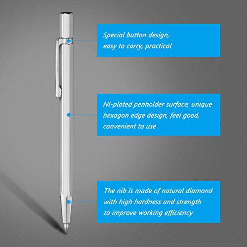 EXCEART Riscador de Carboneto de Tungstênio Caneta de Gravação Em Metal Caneta de Gravação Em Alumín