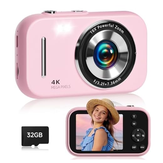 Compact Y2K Retro Digital Camera for Teens
