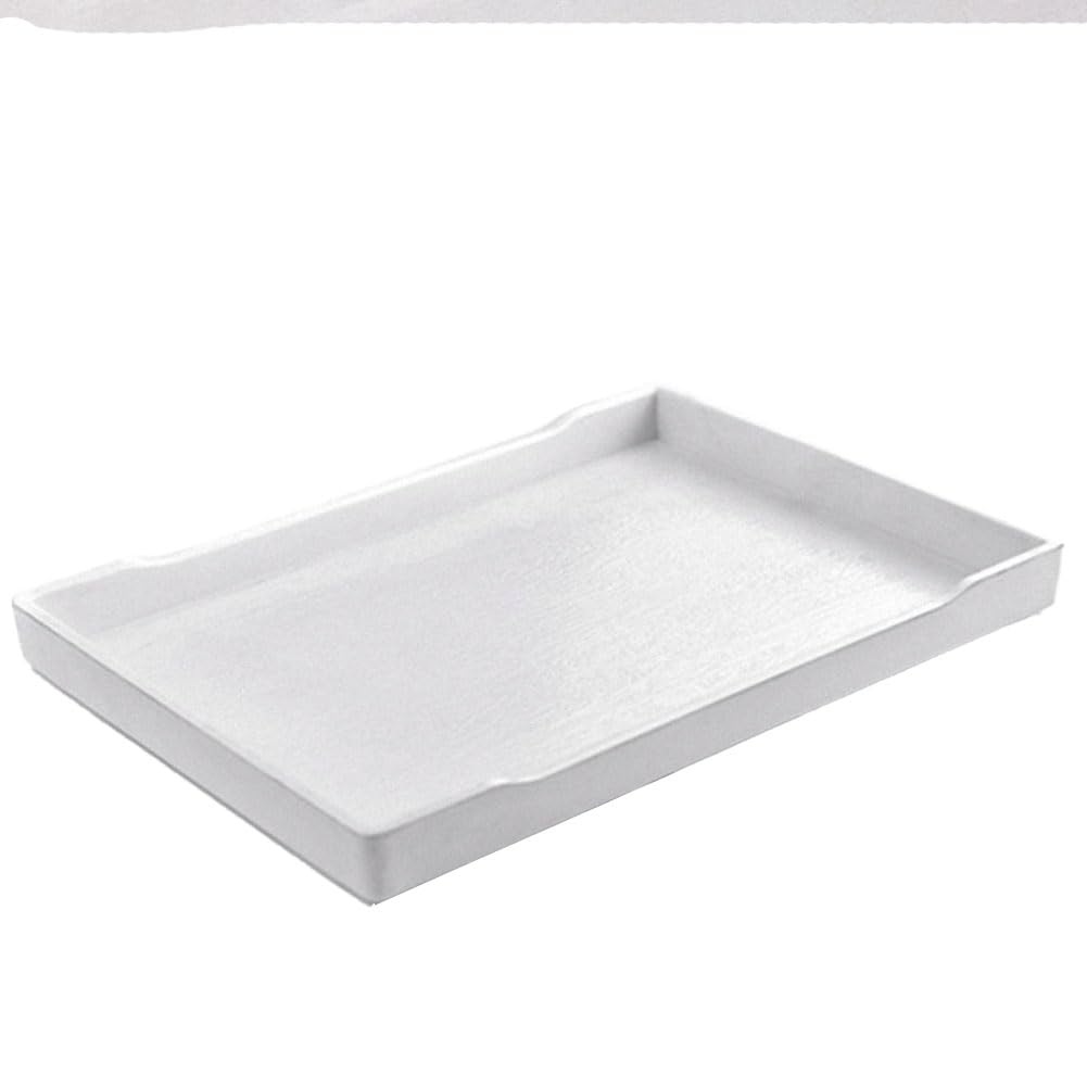 OMEM Grand Bol pour Reptiles - pour Nourriture et Eau - Convient également pour Le Bain (L, Blanc)