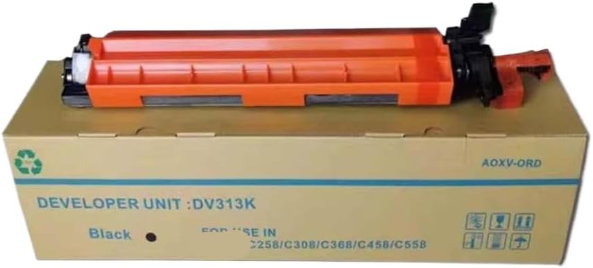 1PCS DV313 Developer Unit Compatible with Printer Supplies C258 C308 C368 C458 C558 C658 for Part Number DV313(BK)