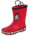 MARVEL Bottes en caoutchouc Spiderman pour garçon avec poignées à enfiler - - rouge/noir, 31 EU