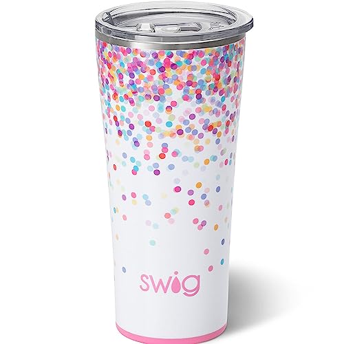 Swig Life 22Oz Tumbler, Insulated Coffee Tumbler With Lid, Cup Holder Friendly, Dishwasher Safe, Stainless Steel, Large Travel Mugs Insulated For Hot And Cold Drinks (Confetti) #TOP27