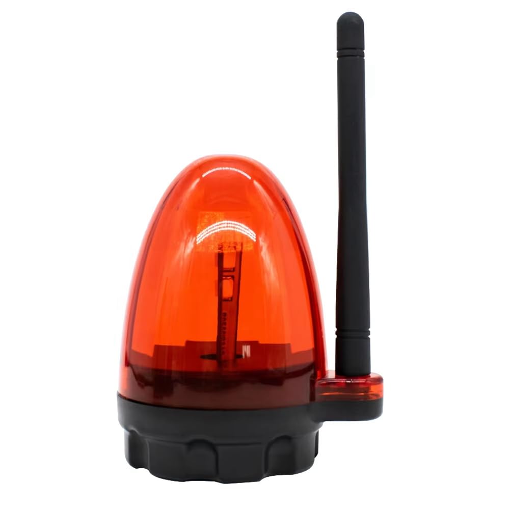Vjsujehgy Emergency Warning Lamp 12V-265V Outdoor LED Alarm Light Strobe Flashing Light Wall Mount for Gate Opener Red
