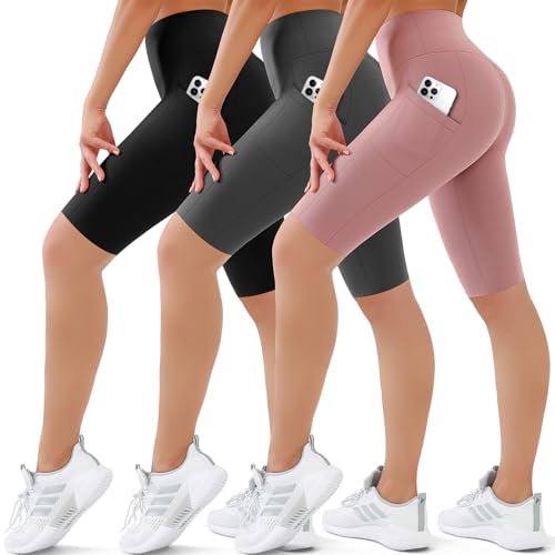 SUNCLOVE Biker Shorts for Women with Pockets