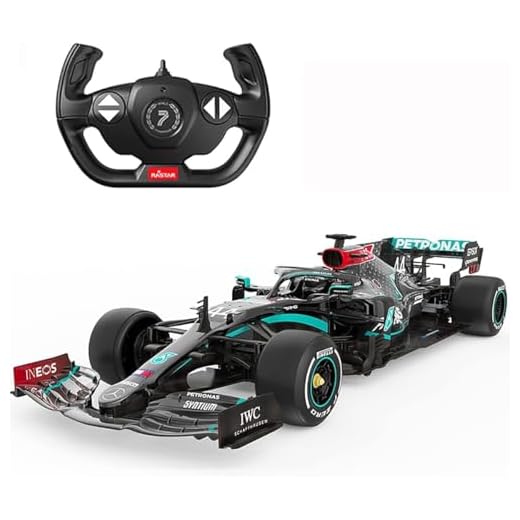 rastar Mercedes F1 RC Car 1/12 Mercedes AMG F1 W11 EQ Performance 2.4GHz Remote Control Car Offiziell Lizenziertes Mercedes Benz Racing Spielzeugmodellauto für Kinder Jungen Erwachsene - Schwarz