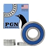 PGN 6204-2RS - C3 Clearance - Rubber Double Sealed Ball Bearing - 20x47x14 - Chrome Steel - Lubricated (4 PCS)