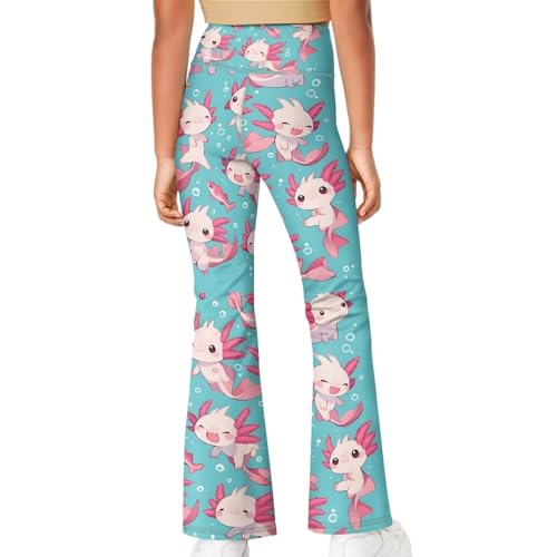 Image of Girls Flare Leggings Cute Bell Bottoms for Teen Girls Wide Leg Sweatpants for 5-14 T
