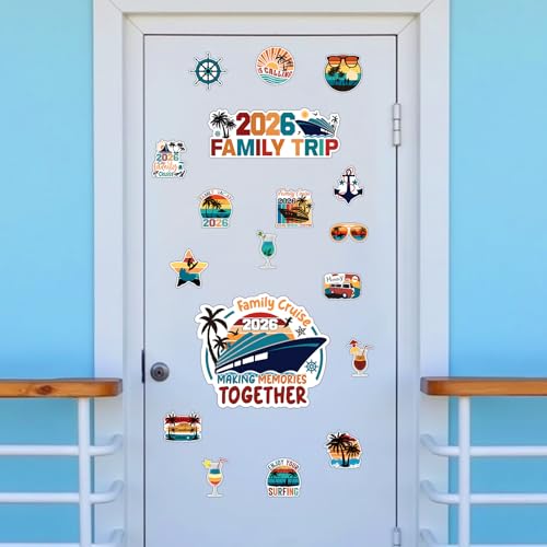 Imanes decorativos para puerta crucero familiar 18 piezas miniatura 6