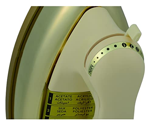 مكواة يابانية من فوجيكا، UI-D24GOLD(G) - صنعت في اليابان/مكواة جافة ثقيلة بقدرة 1200 واط