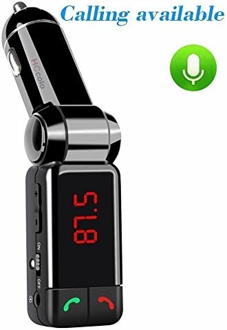 Bluetooth FM Transmitter，wireless Bluetooth Car Kit with 3.5 mm Stereo Output，Audio Receiver Adapter，A2DP with Mic for Home Audio Music Streaming Sound System