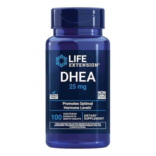 Life Extension DHEA 25 mg – Hormone Balance Supplement, Memory, Muscle Health, Bone Health, Men’s Health, Women’s Health, Gluten-Free, Non-GMO, Vegetarian, 100 Dissolve-in-Mouth Tablets