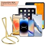 ROPOSY Cell Phone Stand for Desk, Gold Cell Phone Holder Desk Accessories - Image 2