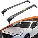 Roof Rack Cross Bars for 2016-2023 Mazda CX-9 CX9 | Black Aluminum Crossbars |...