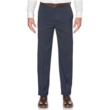 Savane Mens Stretch Performance Comfort Waist Dress Pants 42 x 30, Dark Sapphire