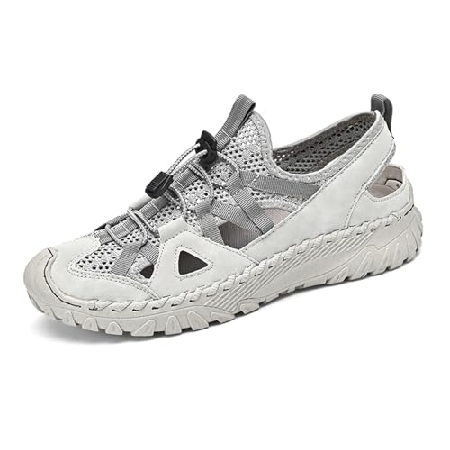 Men's Sport Sandals Outdoor Hiking Sandals Closed Toe Water Sandals Lightweight Breathable Beach Shoes