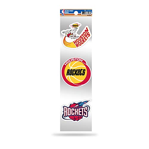 Autocollants rétro NBA Houston Rockets - Stickers fusées vintage Rico Industries