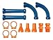 Loc-Line Coolant Hose Extended Element Kit, Acetal Copolymer, 13 Piece, 1/2" Hose ID