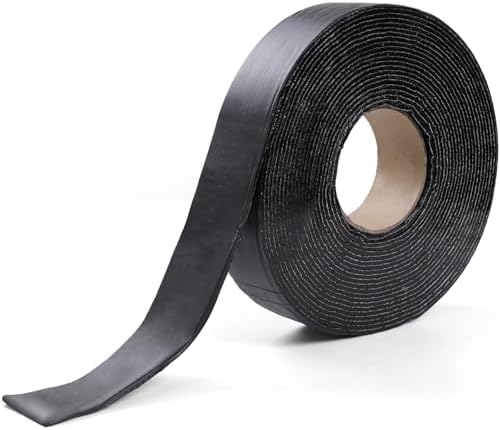 Boshen 1 Roll 2in x 33 FT Asphalt Crack Tape Self-Adhesive Asphalt Crack Filler Asphalt Joint Repair for Driveway Parking Lot Roof Asphalt Cement Road(3mm Thick), No Torch Required