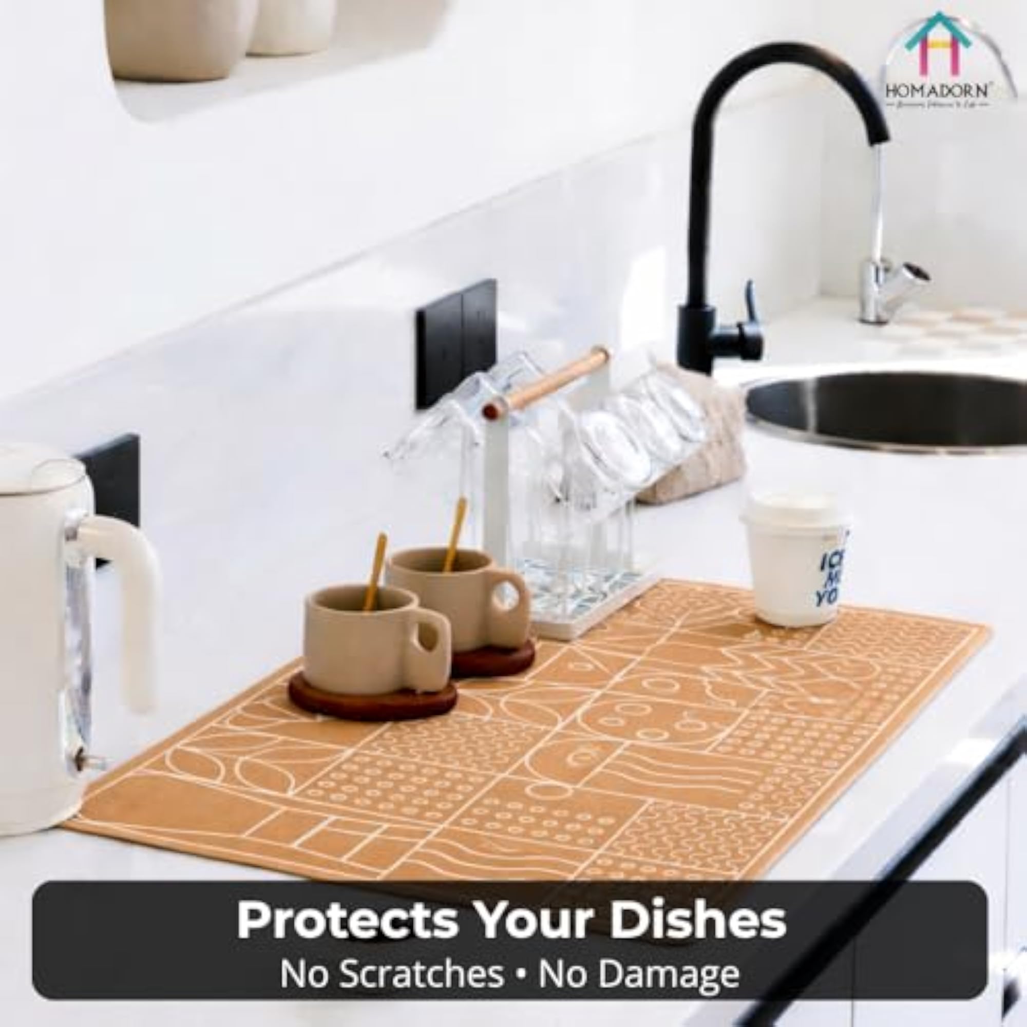 Super Absorbent Dish Drying Mat for Kitchen